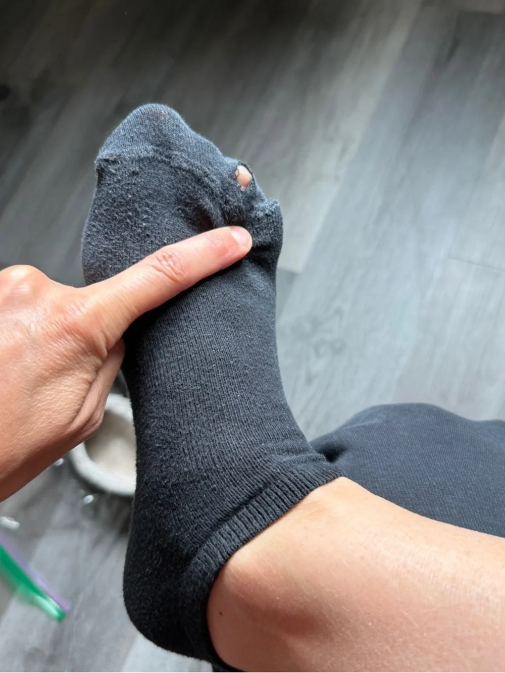 Mismatched VANS Plain Black Socks Gym Workout Used